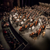 orchestra in a concert hall